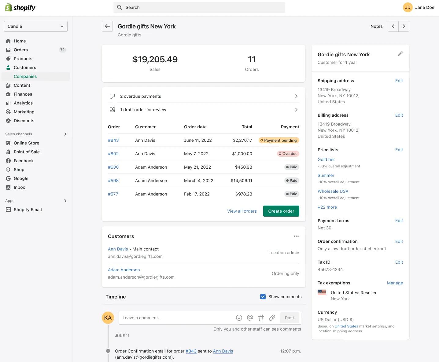 Shopify Plus B2B control dashboard - Unlock Hidden B2B Revenue with Shopify Plus Wholesale